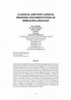 Research paper thumbnail of Lexical and Post-Lexical Prosodic Documentation of Embaloh Language