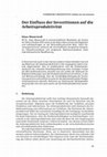 Research paper thumbnail of Der Einfluss der Investitionen auf die Arbeitsproduktivität