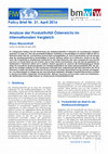 Research paper thumbnail of Analyse der Produktivität Österreichs im internationalen Vergleich