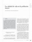 Research paper thumbnail of La calidad de vida en la población mayor