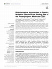 Research paper thumbnail of Bioinformatics Approaches to Predict Mutation Effects in the Binding Site of the Proangiogenic Molecule CD93