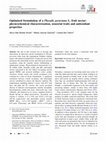 Research paper thumbnail of Optimized formulation of a Physalis peruviana L. fruit nectar: physicochemical characterization, sensorial traits and antioxidant properties