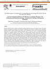 Research paper thumbnail of An Investigation Effects of Mastery Learning Strategy on Entrepreneurship Knowledge Acquisition among Aboriginal Students