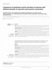 Research paper thumbnail of Comparison of quadriceps muscle activation in exercises with different duration of concentric and eccentric contractions