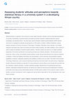 Research paper thumbnail of Assessing students’ attitudes and perceptions towards statistical literacy in a university system in a developing African country