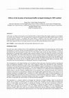 Research paper thumbnail of Effects of the location of horizontal baffle on liquid sloshing by MPS method