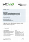 Research paper thumbnail of Integration arbeitsmarktferner Personen im Ländervergleich: Kein Patentrezept in Sicht