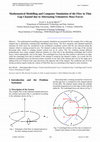 Research paper thumbnail of Mathematical Modelling and Computer Simulation of the Flow in Thin Gap Channel due to Alternating Volumetric Mass Forces