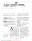 Research paper thumbnail of The Efficacy of Percutaneous Transluminal Angioplasty in the Treatment of Infrainguinal Vein Bypass Graft Stenosis