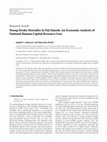 Research paper thumbnail of Young stroke mortality in fiji islands: an economic analysis of national human capital resource loss