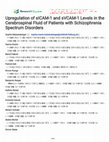 Research paper thumbnail of Upregulation of sICAM-1 and sVCAM-1 Levels in the Cerebrospinal Fluid of Patients with Schizophrenia Spectrum Disorders