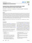 Research paper thumbnail of Interplays between relational and instrumental values: insights from research experiences on human–nature relations