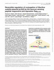 Research paper thumbnail of Reversible regulation of conjugation of Bacillus subtilis plasmid pLS20 by the quorum sensing peptide responsive anti-repressor RappLS20