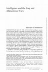 Research paper thumbnail of Intelligence and the Iraq and Afghanistan Wars