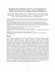 Research paper thumbnail of Bridging nano- and microscale X-ray tomography for battery research by leveraging artificial intelligence