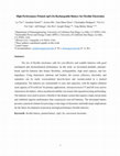 Research paper thumbnail of High Performance Printed AgO-Zn Rechargeable Battery for Flexible Electronics