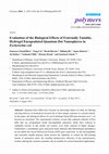 Research paper thumbnail of Evaluation of the biological effects of externally tunable, hydrogel encapsulated quantum dot nanospheres in escherichia coli