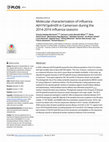 Research paper thumbnail of Molecular characterization of influenza A(H1N1)pdm09 in Cameroon during the 2014-2016 influenza seasons