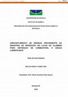 Research paper thumbnail of Aproveitamento de resíduo proveniente da indústria de produção de latas de alumínio para obtenção de combustível e graxa lubrificante