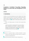 Research paper thumbnail of Compulsory Conciliation Proceedings Regarding Disputes on Conservation and Management of Fish Stocks