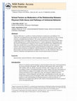 Research paper thumbnail of School Factors as Moderators of the Relationship Between Physical Child Abuse and Pathways of Antisocial Behavior