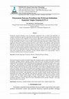 Research paper thumbnail of Penyusunan Rencana Persediaan dan Perkiraan Kebutuhan Kapasitas Jangka Panjang di PT.X