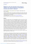 Research paper thumbnail of Platforms in the city and cities at the service of platforms: An urban perspective on the platform economy and workers’ responses