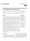 Research paper thumbnail of Hematologic parameters and Neutrophil / Lymphocyte ratio in the prediction of urethroplasty success