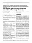 Research paper thumbnail of Ultra-sensitive heterodyne detection at room temperature in the atmospheric windows