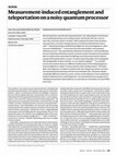 Research paper thumbnail of Measurement-induced entanglement and teleportation on a noisy quantum processor