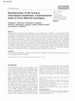 Research paper thumbnail of Reconstruction of the forearm interosseous membrane: a biomechanical study of three different techniques