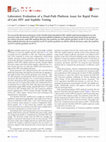 Research paper thumbnail of Laboratory Evaluation of a Dual Path Platform Assay for Rapid Point-of-Care HIV and Syphilis Testing