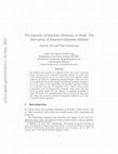 Research paper thumbnail of The Linearity of Quantum Mechanics at Stake: The Description of Separated Quantum Entities