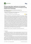 Research paper thumbnail of Precision Agriculture Application for Sustainable Nitrogen Management of Justicia brandegeana Using Optical Sensor Technology