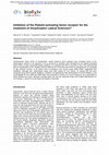 Research paper thumbnail of Inhibition of the Platelet-activating factor receptor for the treatment of Amyotrophic Lateral Sclerosis?