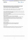 Research paper thumbnail of Mitochondrial genome variants associated with Amyotrophic Lateral Sclerosis and their haplogroup distribution