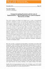 Research paper thumbnail of Transparent‐making Documents and the Crisis of Implementation: A Rural Employment Law and Development Bureaucracy in India