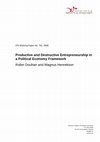 Research paper thumbnail of Productive and Destructive Entrepreneurship in a Political Economy Framework