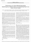 Research paper thumbnail of Performance of a novel bipolar/monopolar radiofrequency ablation device on the beating heart in an acute porcine model