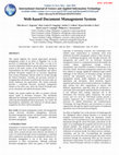 Research paper thumbnail of Web-based Document Management System