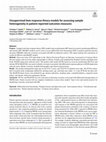 Research paper thumbnail of Unsupervised item response theory models for assessing sample heterogeneity in patient-reported outcomes measures