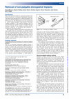 Research paper thumbnail of Removal of non-palpable etonogestrel implants