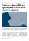 Research paper thumbnail of Ärztlich verschriebene Psychopharmaka: Antidepressiva und Neuroleptika (›Antipsychotika‹) risikoarm absetzen