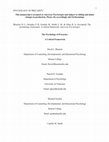 Research paper thumbnail of The Psychology of Precarity: A Critical Framework