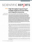 Research paper thumbnail of High-throughput sequencing of multiple amplicons for barcoding and integrative taxonomy