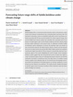 Research paper thumbnail of Forecasting future range shifts of <i>Xylella fastidiosa</i> under climate change