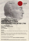 Research paper thumbnail of Conference on Maimon's Mature Philosophy