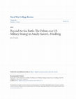 Research paper thumbnail of Beyond Air-Sea Battle: The Debate over US Military Strategy in Asia