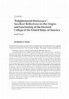 Research paper thumbnail of “Enlightenment Democracy”: Tara Ross’ Reflections on the Origins and Functioning of the Electoral College of the United States of America