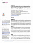 Research paper thumbnail of Observed feeding behaviours and effects on child weight and length at 12 months of age: Findings from the SPRING cluster-randomized controlled trial in rural India